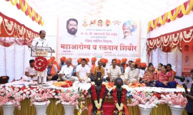 पंढरीत मुख्यमंत्री एकनाथ शिंदे यांच्या वाढदिवसानिमित्त महाआरोग्य शिबिर