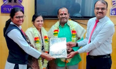 इस्रोचे शास्त्रज्ञ व्ही.व्ही.गणेश यांची स्वेरीला सदिच्छा भेट