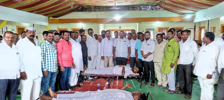 आ.समाधान आवताडे यांच्या वाढदिवसानिमित्त ३११ रक्तदात्यांचे रक्तदान