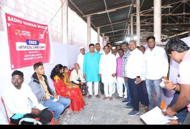 आमदार आवताडे यांच्या वाढदिवसानिमित्त मोफत हात व पाय शिबिरासाठी लाभार्थ्यांचा मोठा प्रतिसाद