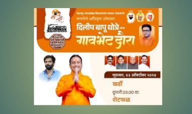 मनसे नेते दिलीपबापू धोत्रे यांचा ३ ऑक्टोबर पासून गाव भेट दौरा 