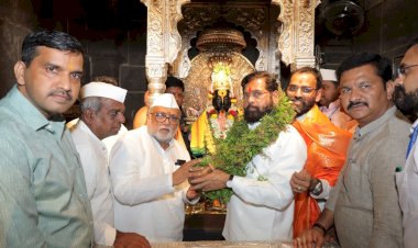 उपमुख्यमंत्री एकनाथ शिंदे यांनी घेतले श्री विठ्ठल रुक्मिणी मातेचे दर्शन