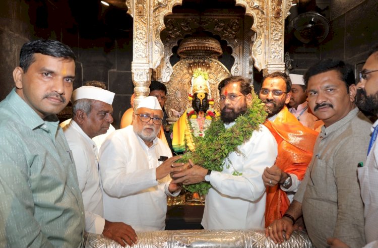 उपमुख्यमंत्री एकनाथ शिंदे यांनी घेतले श्री विठ्ठल रुक्मिणी मातेचे दर्शन