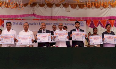 स्वेरीत ‘ऑलम्पस २ के २५’ तांत्रिक स्पर्धेच्या पोस्टरचे उदघाटन