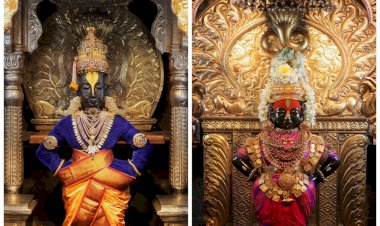 वसुबारस निमित्त श्री विठ्ठलास  व रूक्मिणी मातेस अलंकार परिधान