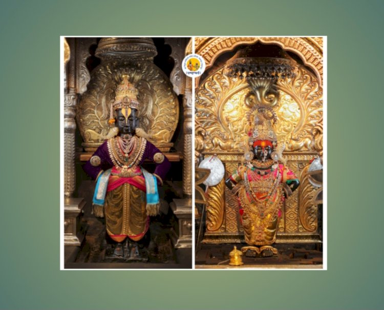 दीपावली – बलीप्रतिपदा,दिवाळी पाडवानिमित्त श्री विठ्ठल-रुक्मिणी मातेस अलंकार परिधान