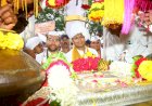 श्री संत तुकाराम महाराज पालखीचे सराटी येथे जिल्हाधिकारी एस.कार्तिकेयन यांच्या कडून स्वागत