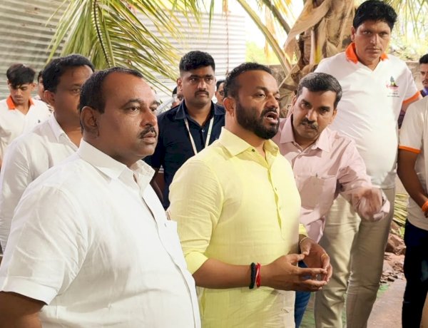 आषाढी वारी - पालकमंत्री जयकुमार गोरे यांची वाखरी व पंढरपुरात सुविधांची पाहणी
