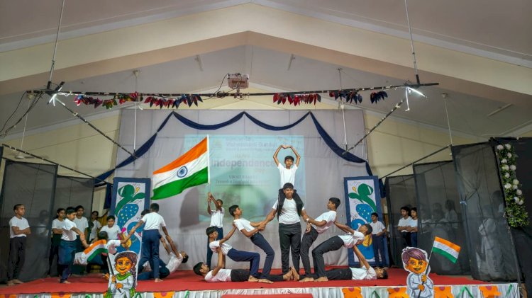 वाखरी येथील एमआयटी विश्वशांती गुरुकुलमध्ये स्वातंत्र्यदिन उत्साहात साजरा