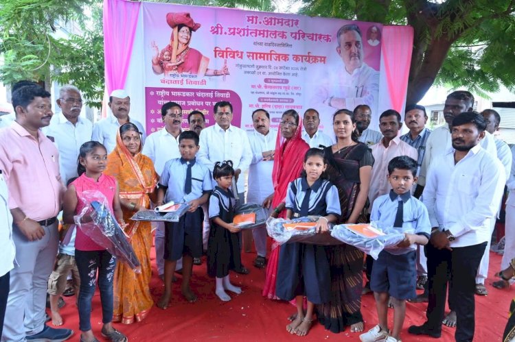 नारायण चिंचोलीत मा.आ.प्रशांतराव परिचारक यांचा वाढदिवस विविध विधायक उपक्रमांनी साजरा  