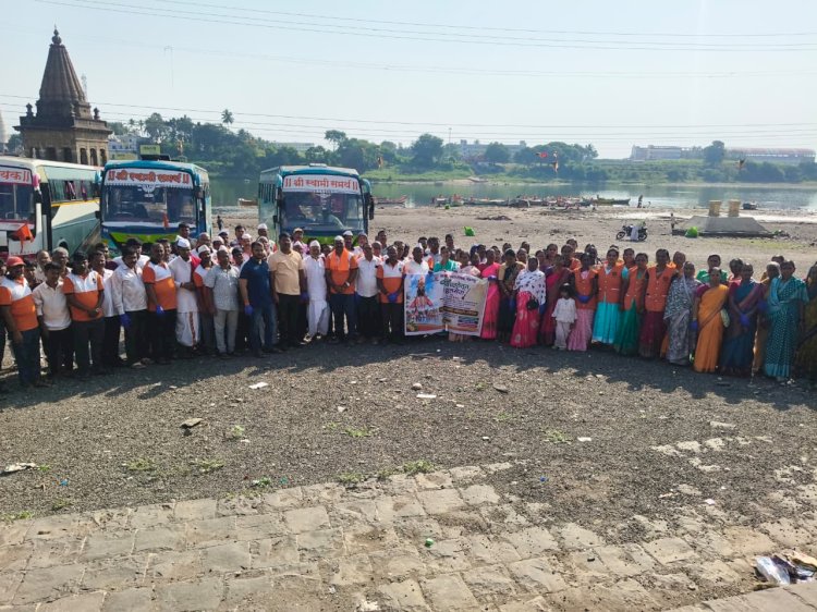 चंद्रभागा वाळवंट स्वच्छता अभियान उत्साहात संपन्न ; स्वच्छता अभियानातून 18 टन कचरा संकलित