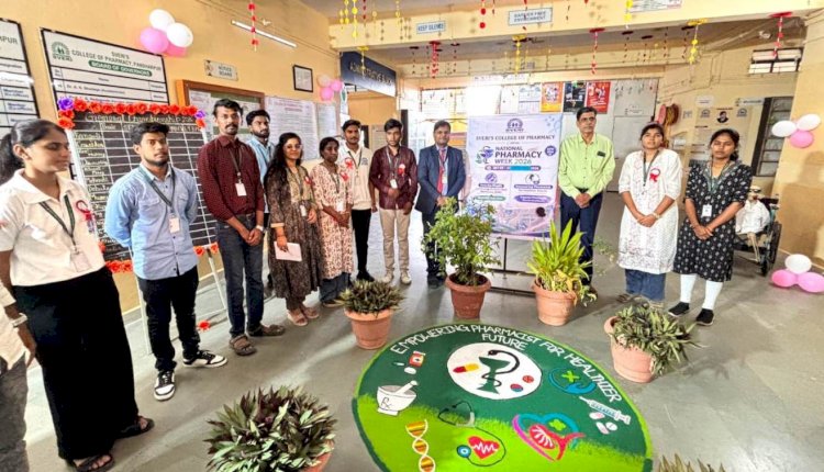 स्वेरी फार्मसीमध्ये राष्ट्रीय औषधनिर्माण सप्ताह उत्साहात साजरा