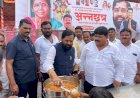 उद्योजक राजू खरे यांचे वतीने झाले दोन दिवस अन्नदान ; मुख्यमंत्री शिंदे यांच्या मातोश्री स्व.गंगुबाई शिंदे  यांचे नावे उघडले होते अन्नछत्र 
