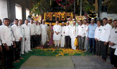 श्री विठ्ठल कारखान्याच्या मिल रोलरचे पूजन व ऊस तोडणी वाहतूक कराराचा शुभारंभ संपन्न